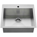 Edgewater 25" Single Basin Stainless Steel Kitchen Sink for Drop In or Undermount Installations with Single Faucet Hole - Drain Included - arzlsjg6dhfv7lvendin_800x500@2x.jpg