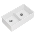 Etre 35-3/4" Farmhouse, Undermount Double Basin Fireclay Kitchen Sink with Basin Rack, and Basket Strainer - lzczedticulypctit2un_800x500@2x.jpg