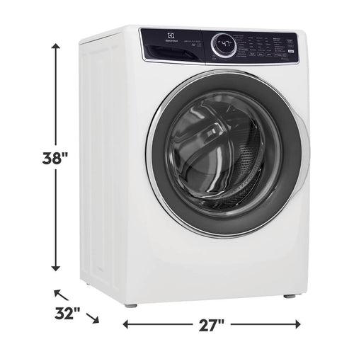 4.5 cu. ft. Stackable Front Load Washer in White with LuxCare Plus Wash System, Pure Rinse and 15-minute Fast Wash - ELFW7537AW_Dimensions_x500.jpg