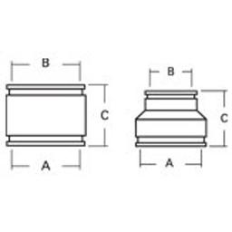 Transition Coupling, 4 in, Cast Iron/Plastic x Cast Iron/Plastic, Flexible PVC - a1bvbf8ygui71turezqp_x500.jpg