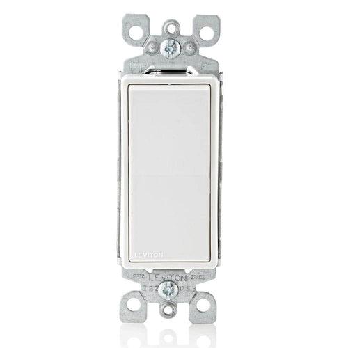 Decora 15 Amp Single Pole Rocker AC Quiet Light Switch, White (10-Pack) - aaup9hqonlunkiv1rs6e_x500.jpg