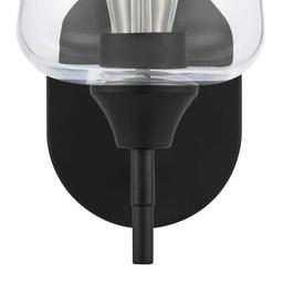 Pavlen 5.5 in. 1-Lights Black Sconce with Clear Glass Shade - acmwu7gqtnwa8jlallqm_x500.jpg