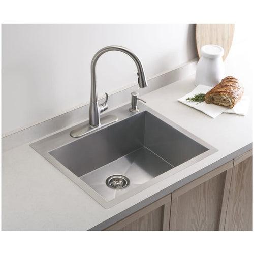 Vault 25" Single Basin Top-Mount/Under-Mount 18-Gauge Stainless Steel Kitchen Sink with SilentShield - aftutyjid4skdjmpdnqs_x500.jpg