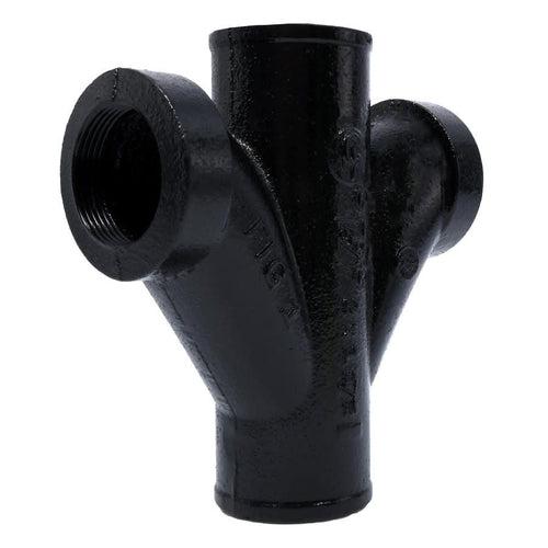 No Hub Fitting, 2 x 2 x 1-1/2 x 1-1/2 in, No Hub, Cast Iron - aiqyqmmcrsycix4m7o4p_x500.jpg