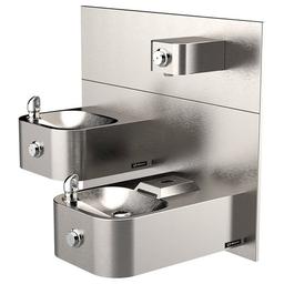 Wall-Mounted Bi-Level Fountain Less Mounting Plate In/Out ADA Vandal-Resistant Satin Stainless Steel - ajwmiqssoalcfoynujkh_x500.jpg