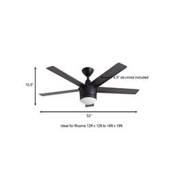 Merwry 52 in. Integrated LED Indoor Matte Black Ceiling Fan with Light Kit and Remote Control - aoayqnqsamnigh2ms0lo_x500.jpg