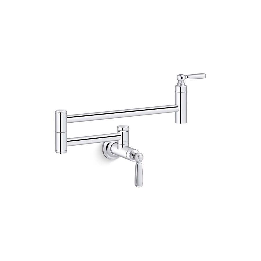 Edalyn™ by Studio McGee Pot Filler Faucet, Wall Mount, 1 Lever Handle, 1-Hole, Polished Chrome - aqzqhfopyhw4mirpwqoq_800x500@2x.jpg