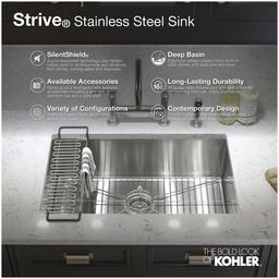 Strive 32" Double Basin Undermount 16-Gauge Stainless Steel Kitchen Sink with SilentShield - ar8hktsxdworef2ej38k_x500.jpg