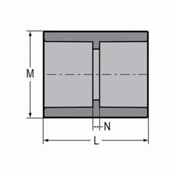 Coupling, 1/2 in, Socket, SCH 80/XH, CPVC - arnwxkxdcxntbag120ct_x500.jpg