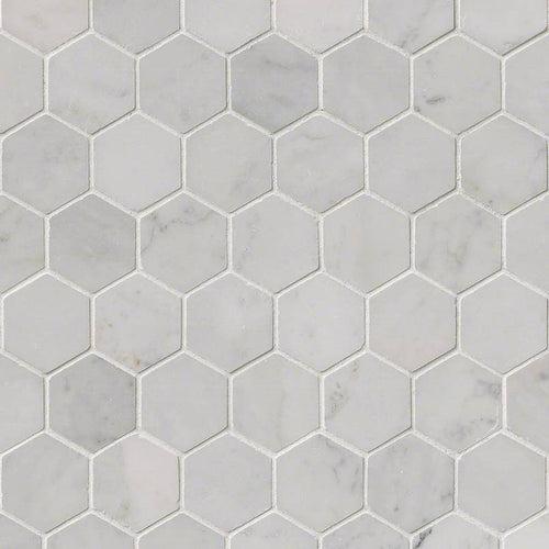 Carrara White Polished 2" Hexagon Mosaic Tile - avpdqdzffrttewkuc16y_x500.jpg