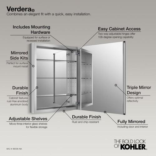 Verdera 30" x 24" Single Door Frameless Medicine Cabinet with Triple Mirror Design and Two-Way Adjustable Hinges - b2cgihnivutudknyycg6_x500.jpg