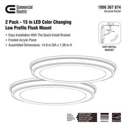 15 in. Brushed Nickel 5-CCT LED Round Flush Mount, Low Profile Ceiling Light (2-Pack) - bdcdmftgnm1kubwjqya3_x500.jpg