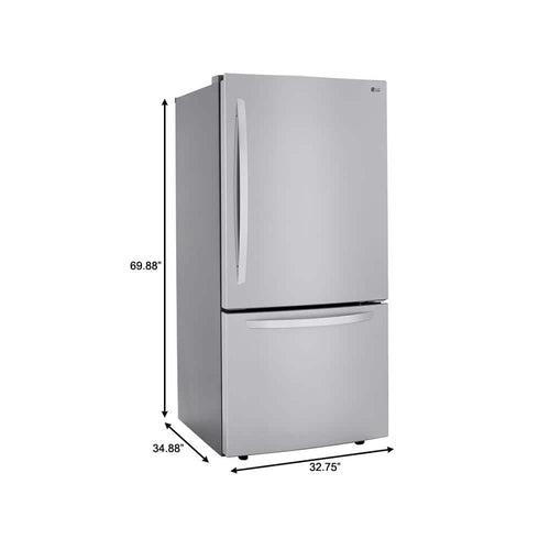 33 in. W 26 cu. ft. Bottom Freezer Refrigerator w/ Multi-Air Flow and Smart Cooling in PrintProof Stainless Steel - bhozyomnlwbl6zzgxhnw_x500.jpg