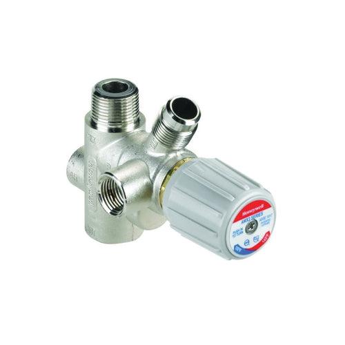 Mixing Valve, 3/4 in, MNPT x FNPT x Flare, Brass, Satin Nickel - bjb2tmivdn1pdpn5xeff_x500.jpg