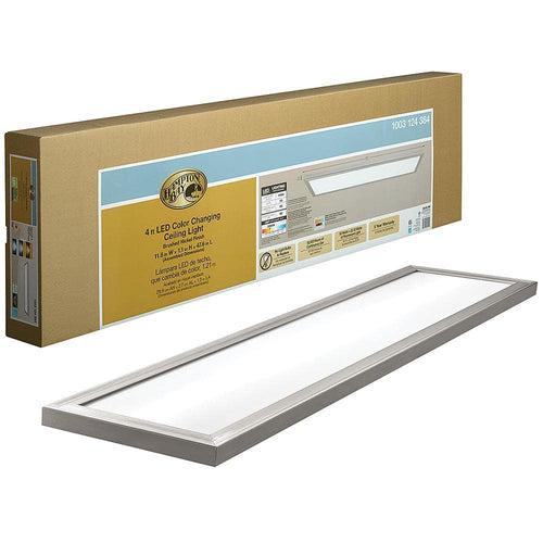 48 in. x 12 in. Low Profile Selectable LED Flush Mount Ceiling Flat Panel Brushed Nickel Rectangle 4000 Lumens Dimmable - bqmlfni9twv4ykgnwbnj_x500.jpg