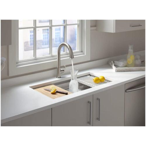 Prolific 33" Workstation Single Basin Undermount Kitchen Sink with Silent Shield Technology and Accessories Included - br6qmtzjug4yzoyoz0uy_x500.jpg