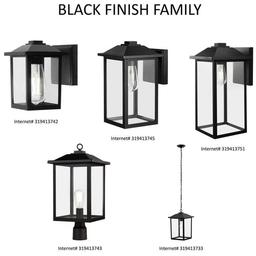 1-Light 7 in. Black Hardwired Classic Outdoor Wall Light Lantern Sconce with Clear Glass - breyqkkwrvftrrq9ekgk_x500.jpg