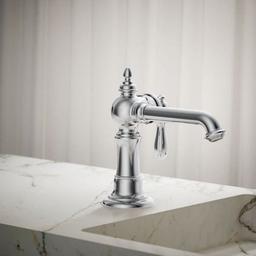 Artifacts 1.2 GPM Single Hole Bathroom Faucet with Pop-Up Drain Assembly - bron1gboci7tcli1b6sh_x500.jpg