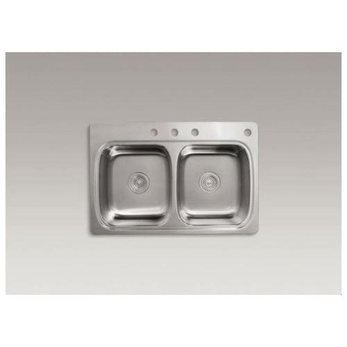 Verse 33" Double Basin Drop In Stainless Steel Kitchen Sink With Four Faucet Holes - bvrax07ttkym16htdov5_x500.jpg