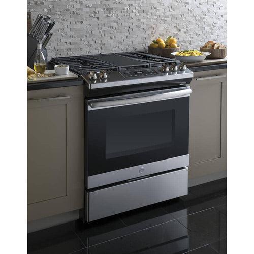 Ge® 30" Slide-In Front Control Gas Range - bzl5aticxlc7j1wfd5x9_x500.jpg