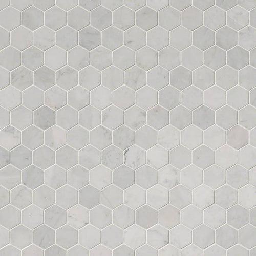 Carrara White Polished 2" Hexagon Mosaic Tile - bzmhoztqj1mtgfjtxhlu_x500.jpg