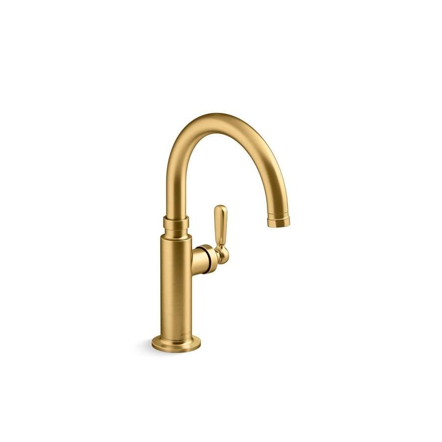 Edalyn™ by Studio McGee Bar Faucet, Deck Mount, 1 Lever Handle, 1-Hole, Vibrant Brushed Moderne Brass - c4colmvdub0omdy8umlb_800x500@2x.jpg