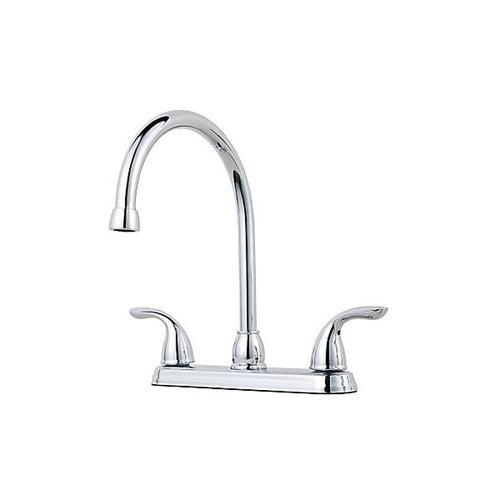 Pfirst Series™ Kitchen Faucet, Deck Mount, ADA, 2 Lever Handle, 3-Hole, Polished Chrome - c8se42opu3khps2ggsru_x500.jpg