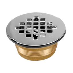 2 in Brass No-Caulk Shower Drain with Round Stainless Steel Strainer - catgbvtmsatvd7zlzns2_800x500@2x.jpg