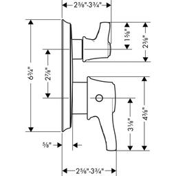 Ecostat Classic Thermostatic Valve Trim with Integrated Volume Control and Diverter for 2 Distinct Functions - Less Rough In - cddqirb3k8ktoy7jtwcp_x500.jpg