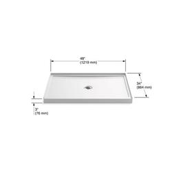 Rely 34" x 48" Shower Base with Single Threshold and Center Drain - cedynciaoozbdpvupvfw_x500.jpg