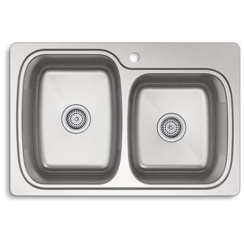 Verse 33" Double Basin Drop-In or Undermount Stainless Steel Kitchen Sink with SilentShield - cem7nkvhjodqvyfnewk9_x500.jpg