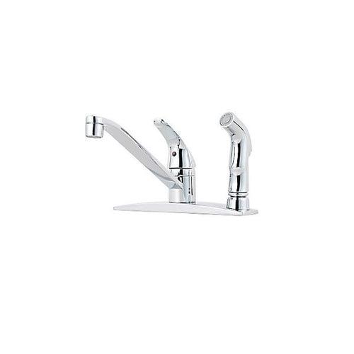 Pfirst Series™ Kitchen Faucet, Deck Mount, ADA, 1 Lever Handle, 3-Hole, Polished Chrome - cgadukal3jaxiax8ufle_x500.jpg