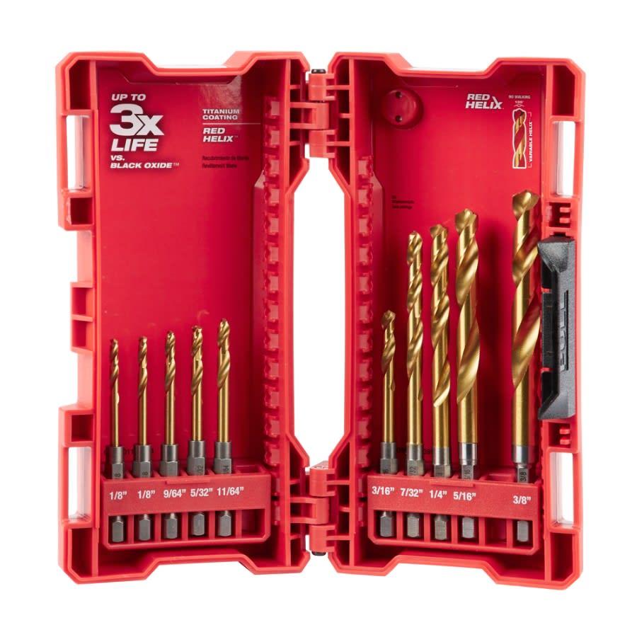 RED HELIX™ SHOCKWAVE™ Drill Bit Set, 1-9/64 in, Min Drill Bit, 2-1/8 in, Max Drill Bit, 135 deg Drill Point Angle, 10 Pieces, Titanium Coated - ch6we2q2slpfjtm76qjm_800x500@2x.jpg