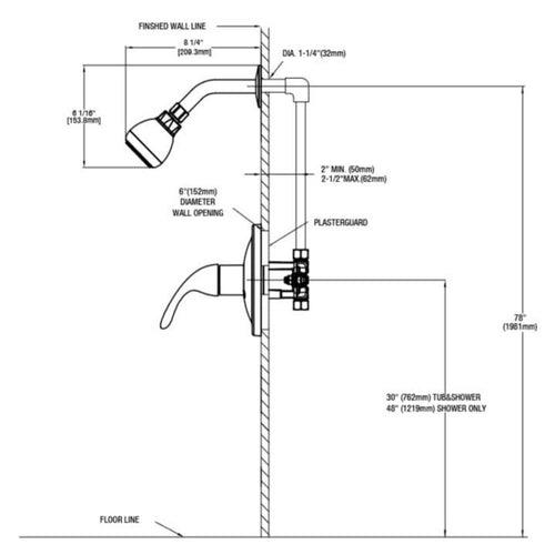 Glacier Bay Builders Single Handle 1-Spray Shower Faucet 1.8 GPM with Ceramic Disc Valves, Integral stops in Brushed Nickel - ci74itx0sriceoqtxqvy_x500.jpg