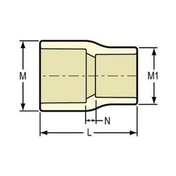 Reducer Coupling, 1 x 1/2 in, Socket, SCH 40/STD, CPVC - cmfanwgb54kcpgsgvczj_x500.jpg