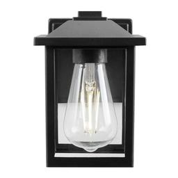 1-Light 7 in. Black Hardwired Classic Outdoor Wall Light Lantern Sconce with Clear Glass - cmxzm1fgueh7aeuwm35m_x500.jpg