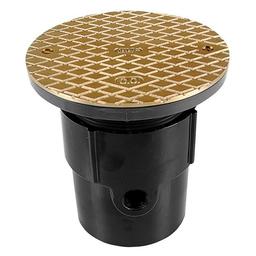 Cleanout With Top, 3 or 4 in Outlet, Socket, 6 in Cover, Round, Brass - cnghibjr4hlyuqmgrkbr_800x500@2x.jpg