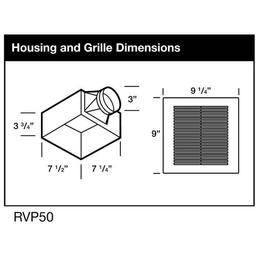 50 CFM Quick Install Professional Ceiling and Wall Mount Easy Roomside Bathroom/ Bath Exhaust Fan - ctlptikrbijjogy4yau0_x500.jpg