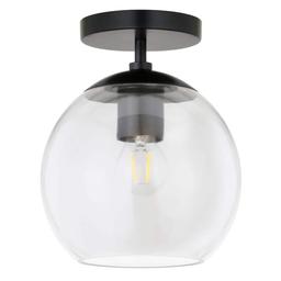 Bartlett 9 in. 1-Light Matte Black and Clear Glass Semi-Flush Mount - d7rzfw81wbgsbf9dxcgu_800x500@2x.jpg