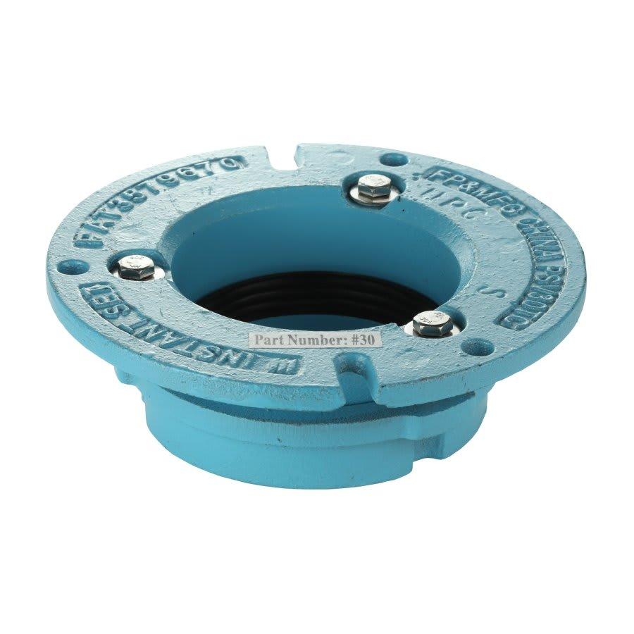 Closet Flange, 4 in, Instant Set, 7 in OD, Cast Iron, Blue - ddrncjt2k7qsk7b3rdni_800x500@2x.jpg