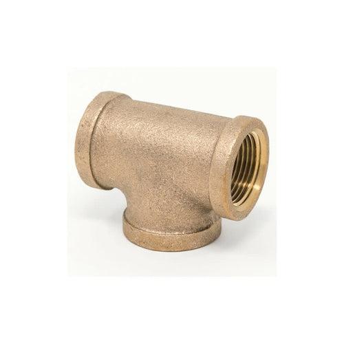 Tee, 3/4 x 1/2 x 3/4 in, FNPT, Lead Free Brass, Rough Brass, Domestic - dehngdfpalynle5ibify_x500.jpg