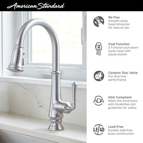 Delancey Single Handle Pull-Down Spray Kitchen Faucet - dfj6m44rttbneytcui9o_x500.jpg