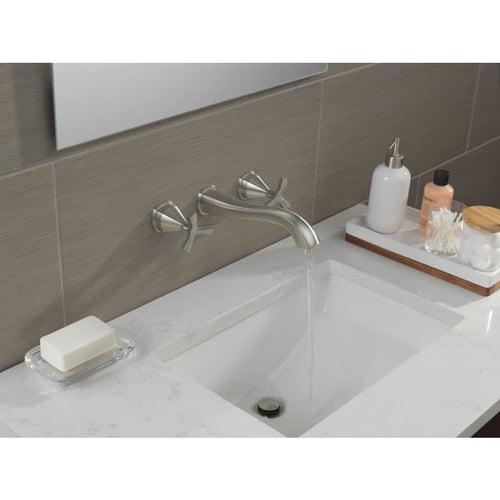 Stryke 1.2 GPM Wall Mounted Widespread Bathroom Faucet with Cross Handles Less Valve - Limited Lifetime Warranty - dfs0z5rg3bofrdll8iko_x500.jpg