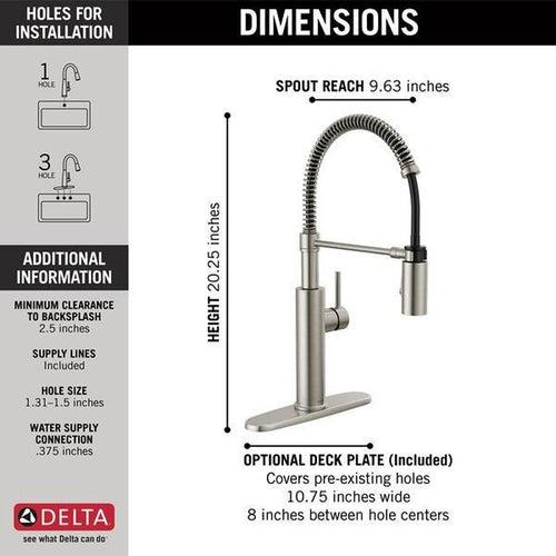 Antoni® Kitchen Faucet, Deck Mount, ADA, 1 Lever Handle, 1 or 3-Hole, Spotshield Stainless - djbgtn6qbswrxz59yxqc_x500.jpg