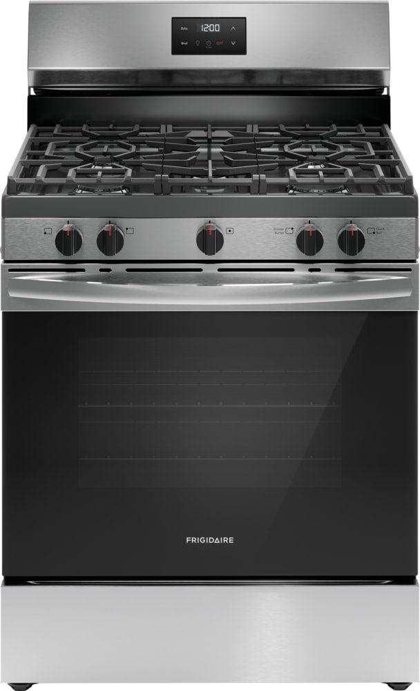 Frigidaire 30 in. 5 Burner Freestanding Gas Range in Stainless Steel - dk2adz1f1bmaselgavwm_800x500@2x.jpg