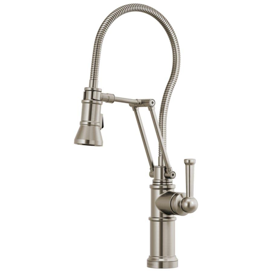 Artesso 1.8 GPM Pre-Rinse Pull-Down Kitchen Faucet with Dual Jointed Articulating Arm, Magnetic Docking Spray Head and Metal Finished Hose - dkxgiomqfvxsw30ys6zd_800x500@2x.jpg