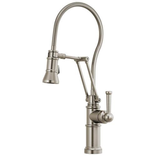 Artesso 1.8 GPM Pre-Rinse Pull-Down Kitchen Faucet with Dual Jointed Articulating Arm, Magnetic Docking Spray Head and Metal Finished Hose - dkxgiomqfvxsw30ys6zd_x500.jpg