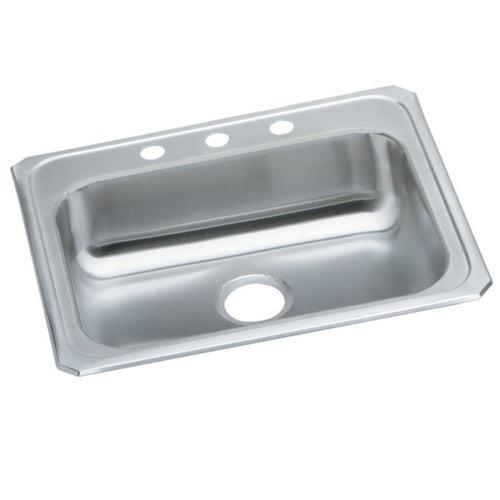 Celebrity Single Bowl Kitchen Sink, Top Mount, ADA, 25 x 21-1/4 in, 5-1/4 in Bowl Depth, 3-Hole, 20 ga Brushed Satin Steel, Stainless - dmvnxpnackcufqrtmjv6_x500.jpg