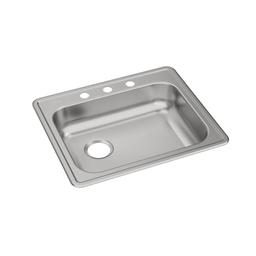 Dayton® Single Bowl Kitchen Sink, Top Mount, ADA, 25 x 21-1/4 in, 5-1/4 in Bowl Depth, 3-Hole, 22 ga Brushed Satin Steel, Stainless - dtbabsj87b0ectcbrujp_800x500@2x.jpg