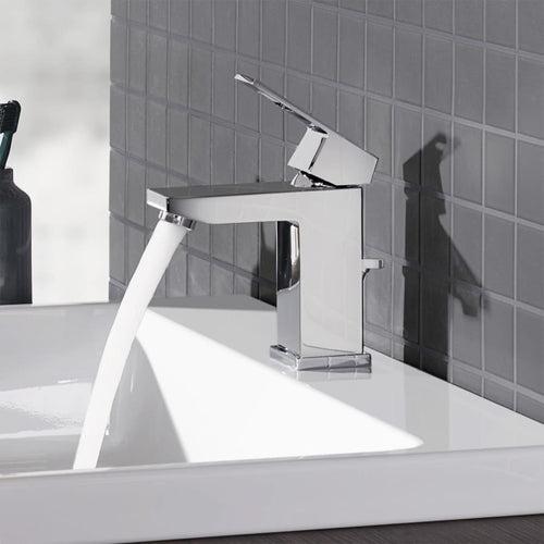 Eurocube 1.2 GPM Single Hole Bathroom Faucet with StarLight, SilkMove, EcoJoy, and QuickFix Technologies - Includes Pop-Up Drain Assembly - dto1to7o38cl58xep3qq_x500.jpg